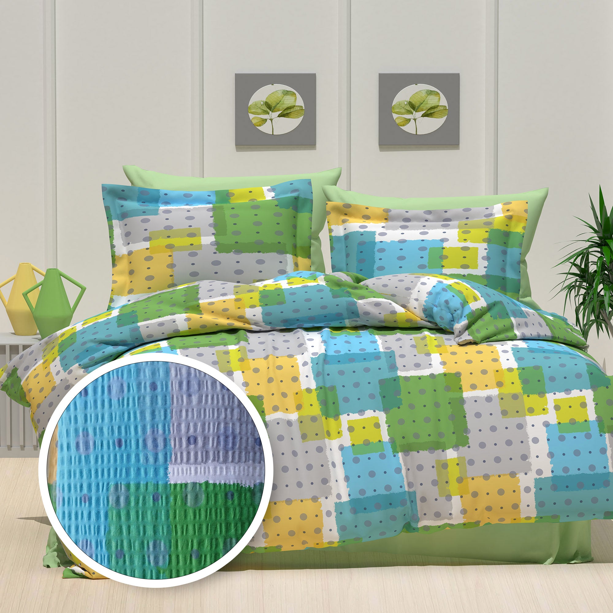 LENJERIE DE PAT CREPONATA 100% BUMBAC (CREP45)
